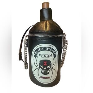 MAD Engine Black Widow Venom Poison Bottle Crossbody Purse